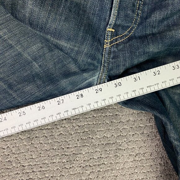 Levi's 501 Jeans Men's 38 x 32 Measures 37 x 29 Red Tab Button Fly Blue Cotton - Picture 16 of 16